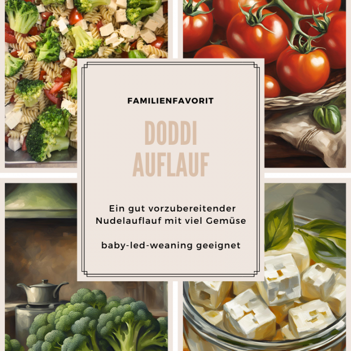 Doddi-Auflauf - ein frischer Nudelauflauf voller Gemüse den Kinder lieben